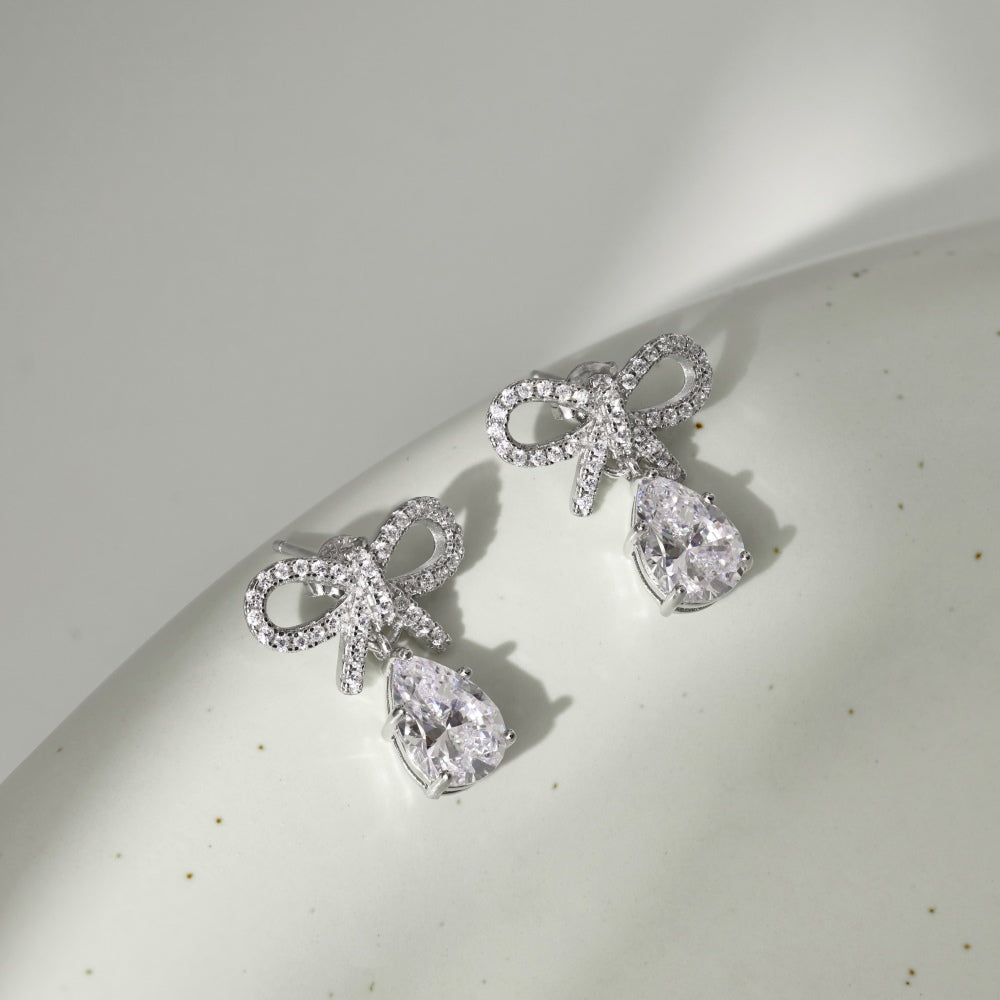 Twilight Bow Glam Earrings